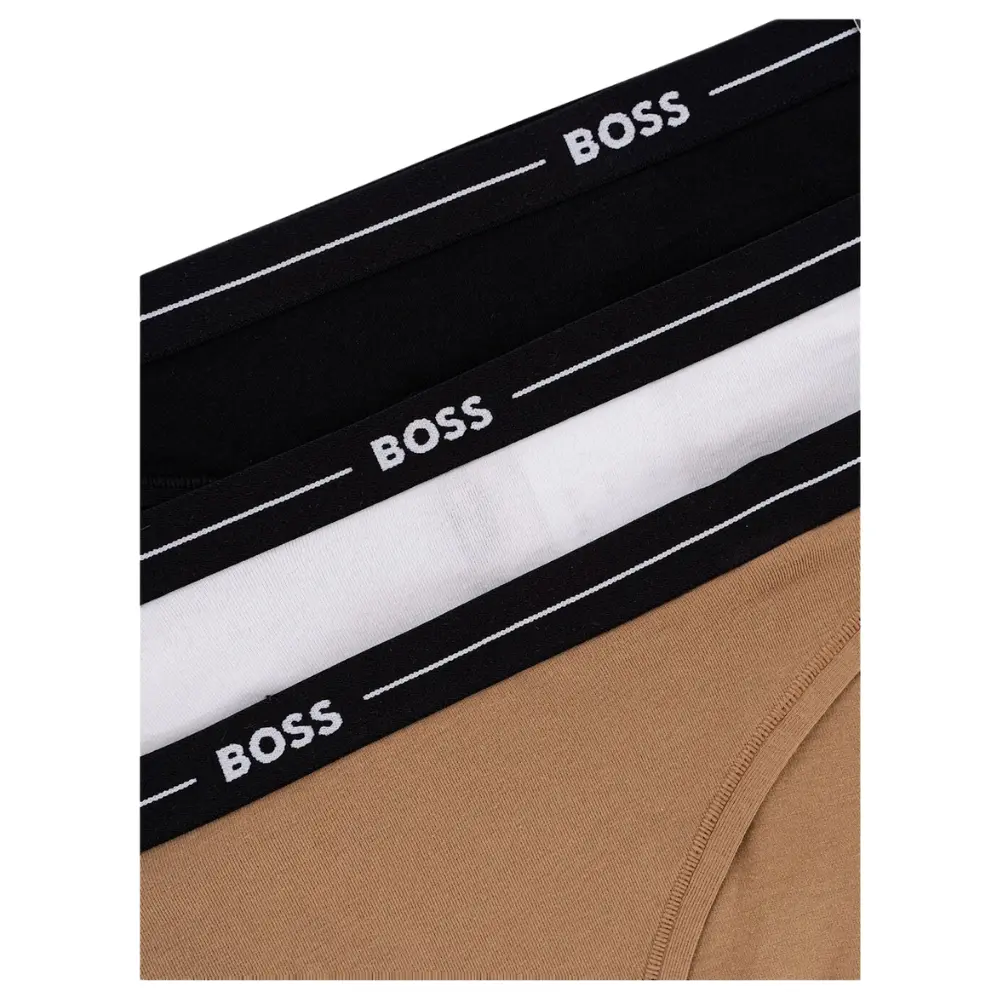3-Pack Power Logo Briefs, Black/White/Pink - Image 3