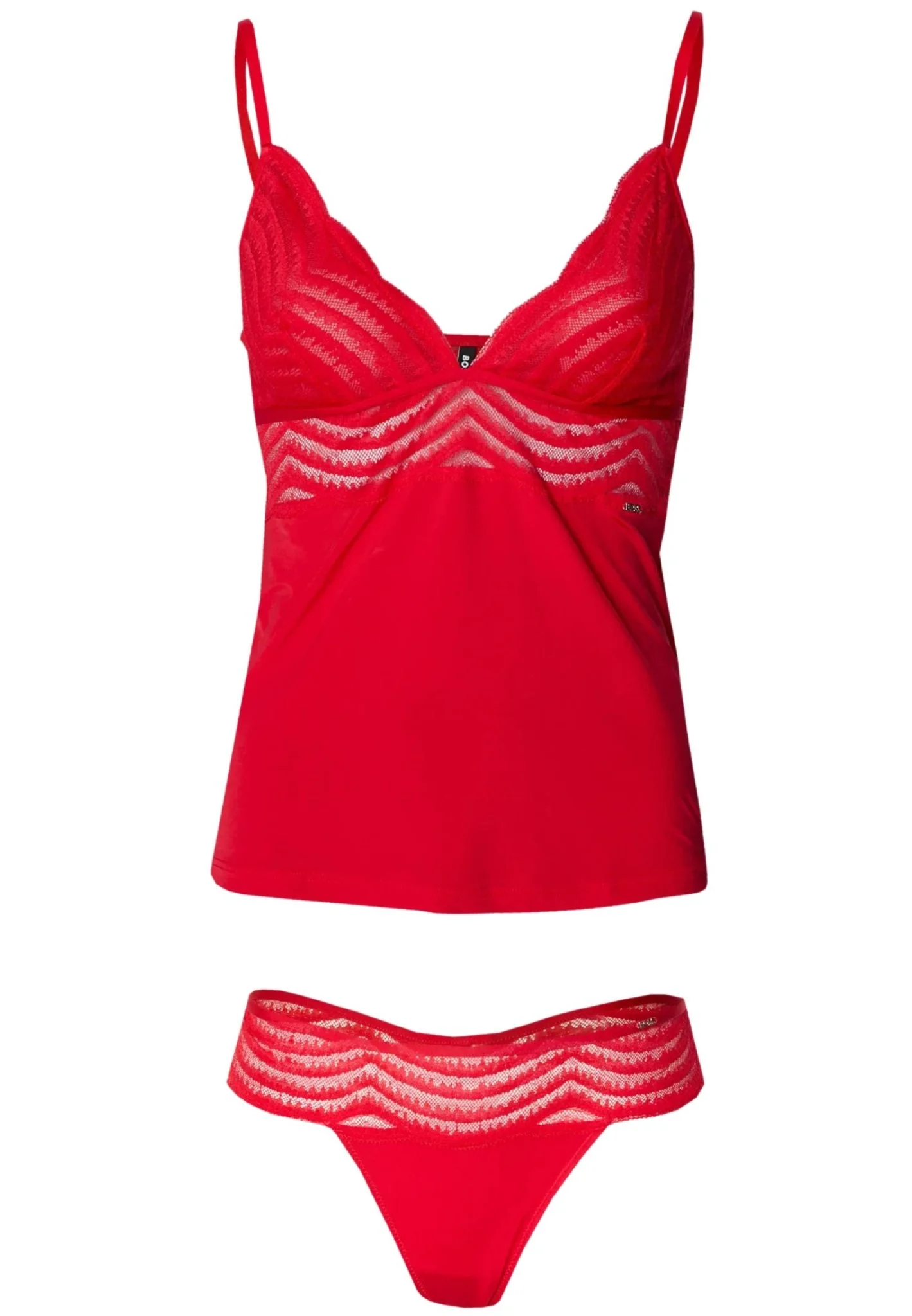 Luxe Vest & Thong Gift Set, Red