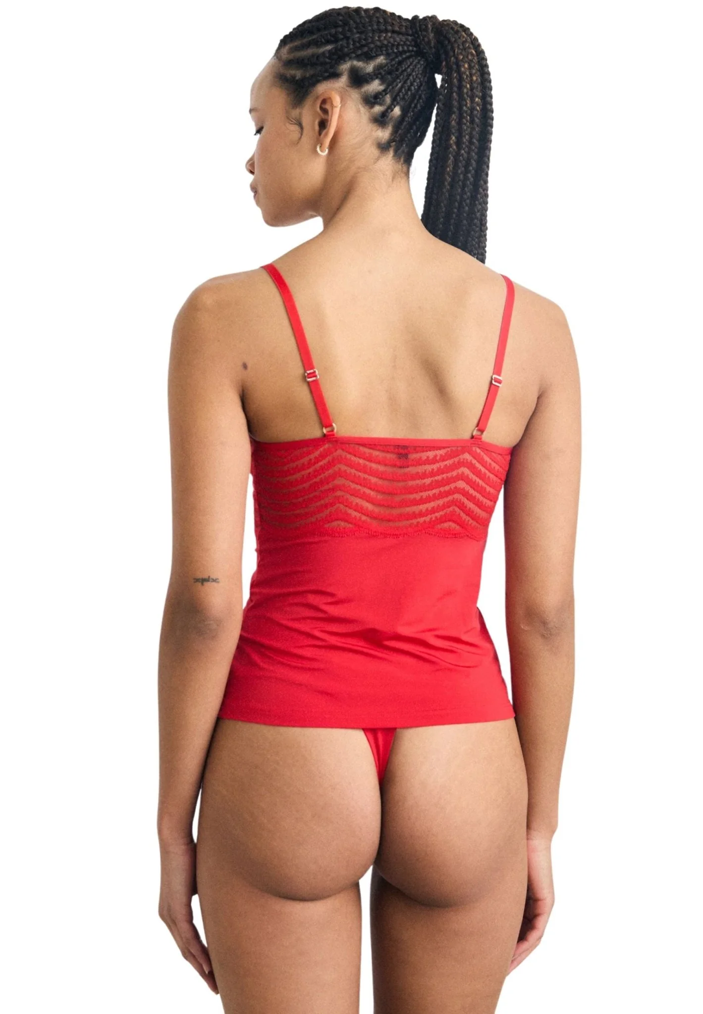 Luxe Vest & Thong Gift Set, Red - Image 5