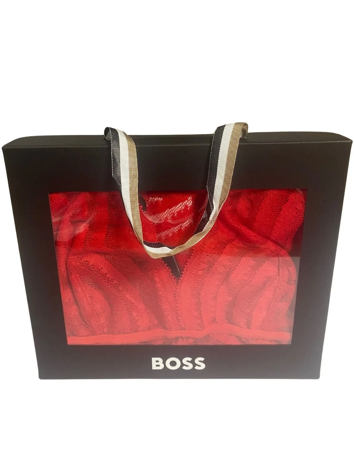 Luxe Vest & Thong Gift Set, Red - Image 8