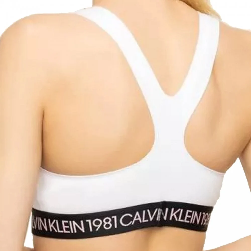 1981 Bold Cotton Bralette, White - Image 2