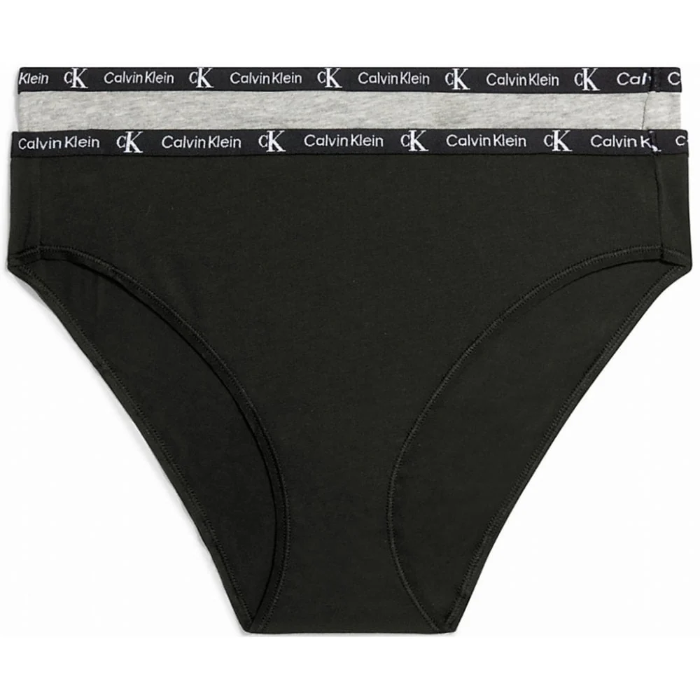 2-Pack CK 1996 Bikini Briefs, Black/Grey