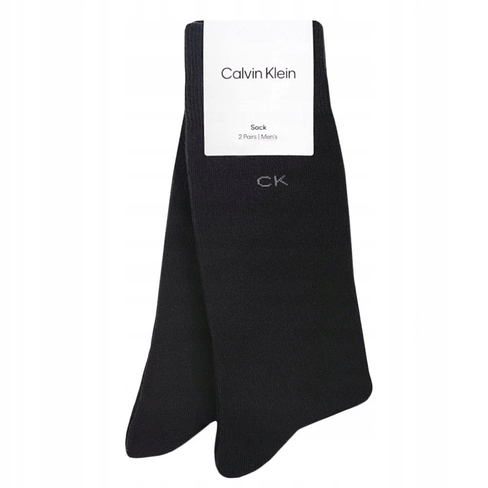 2-Pack Premium Combed Cotton Socks, Black - Image 2