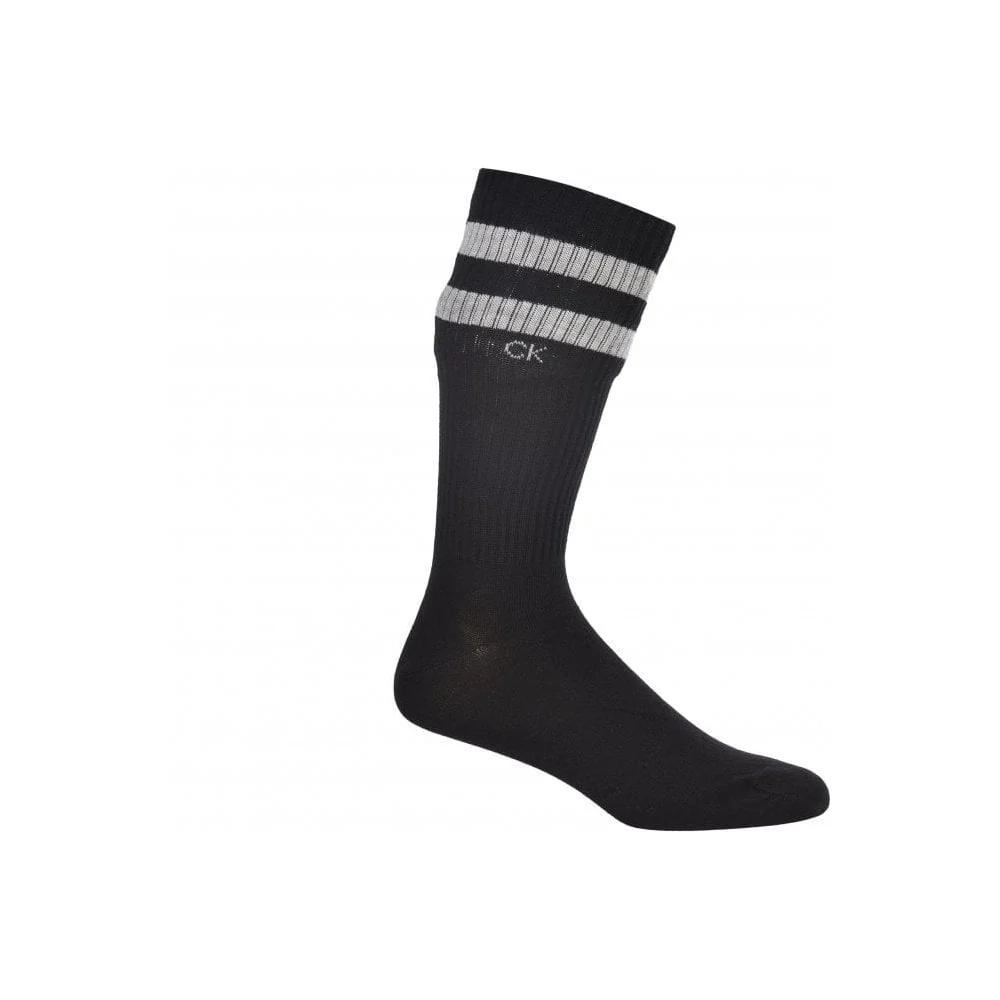 2-Pack Stripes Casual Sports Socks, Black - Image 3