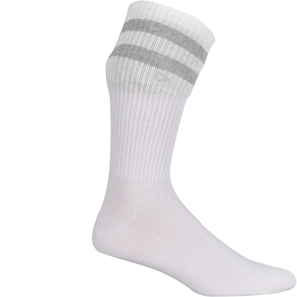 2-Pack Stripes Casual Sports Socks, White - Image 3