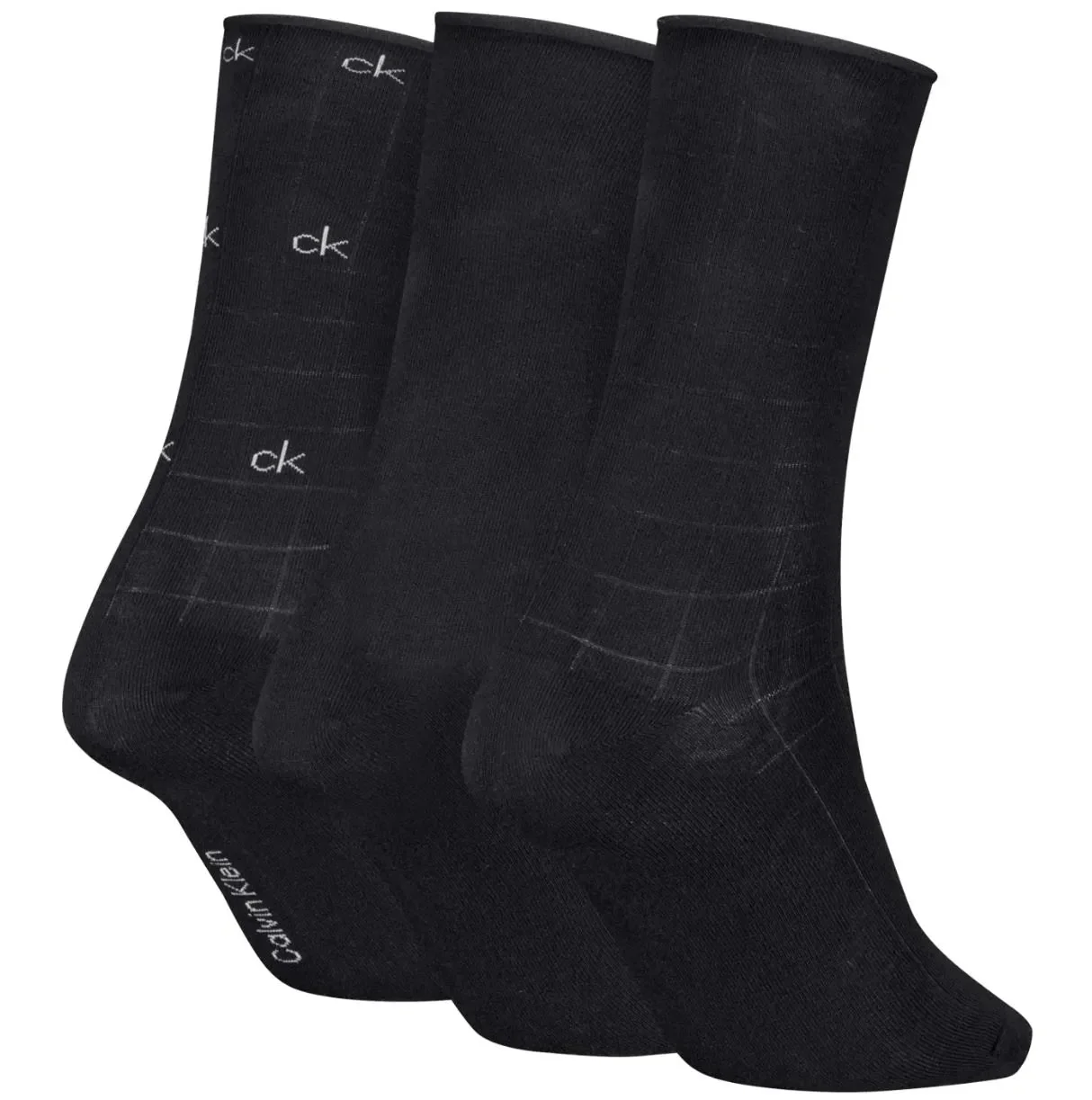 3-Pack Allover Logo Women's Socks Gift Tin, Black - Image 3