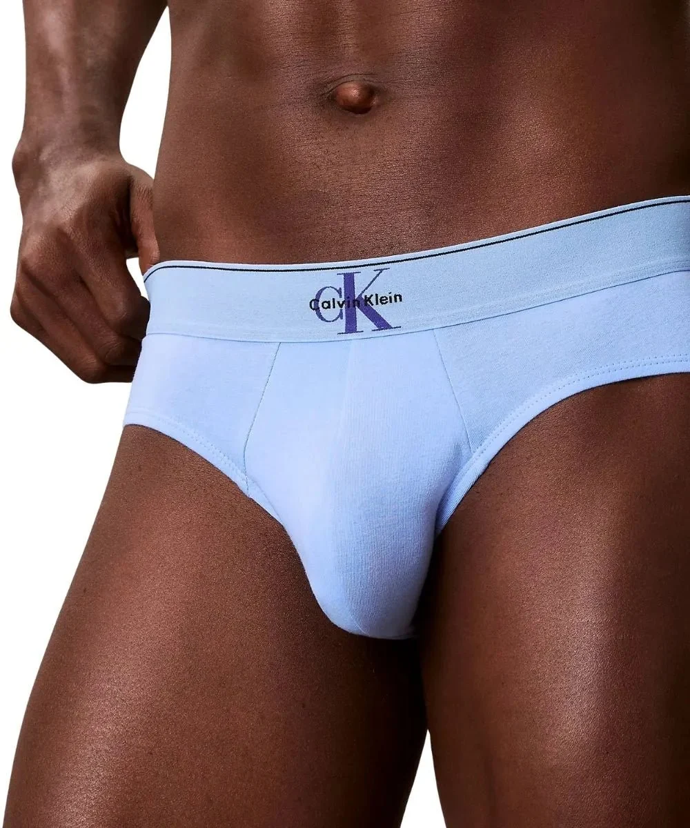 3-Pack CK Archive Briefs, Black/Blue/Blue - Image 2