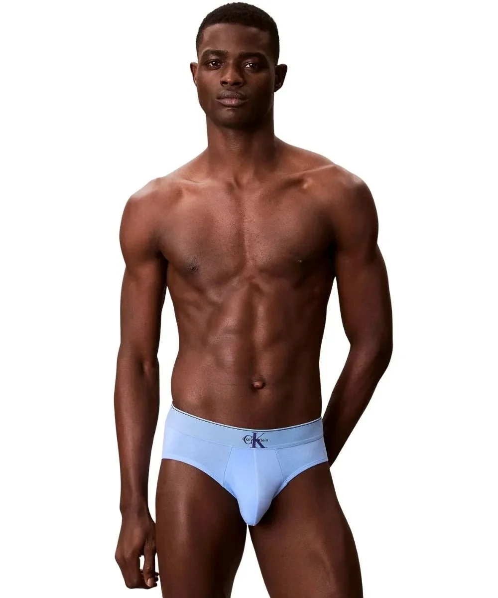 3-Pack CK Archive Briefs, Black/Blue/Blue - Image 3
