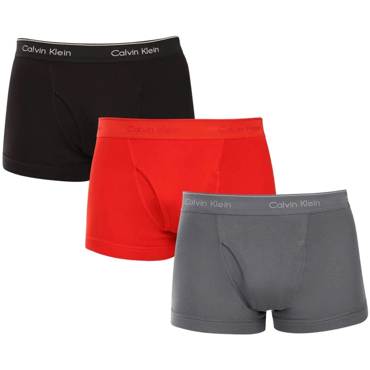 3-Pack Cotton Classics Boxer Trunks, Turbulence / Adrenaline Rush / Black