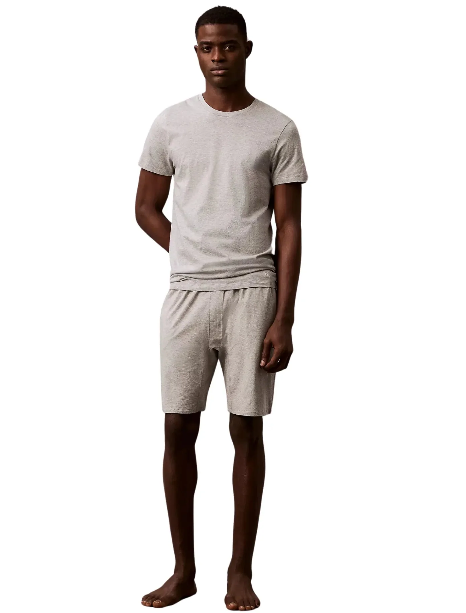 3-Pack Cotton Classics Crew-Neck T-Shirts, Glacier Blue/White/Grey - Image 2