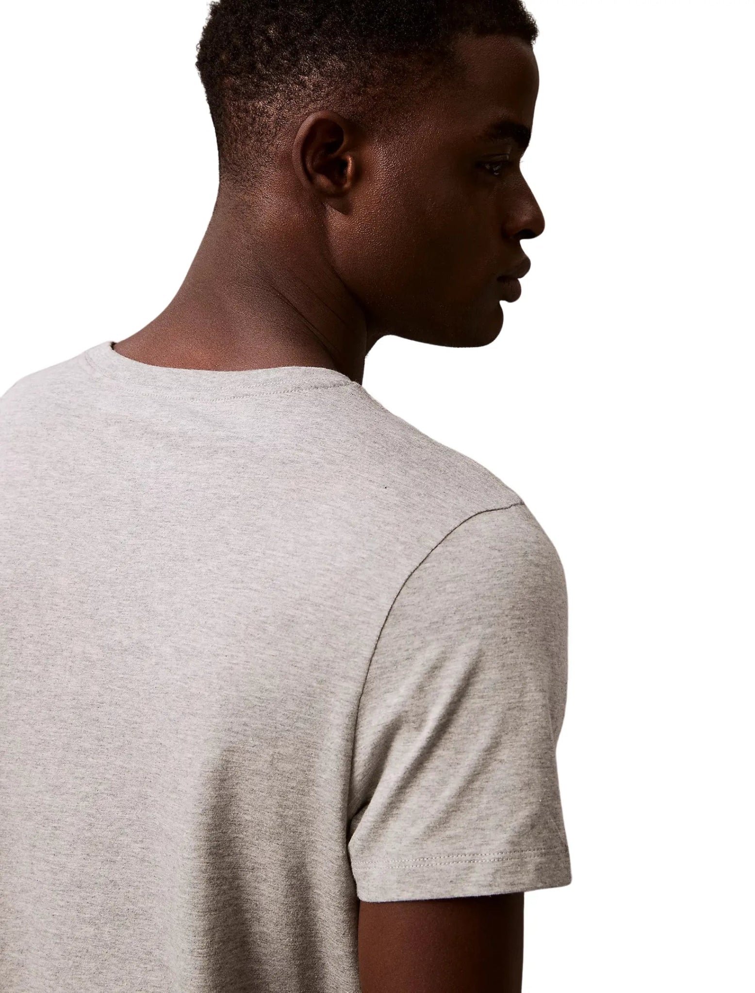 3-Pack Cotton Classics Crew-Neck T-Shirts, Glacier Blue/White/Grey - Image 4