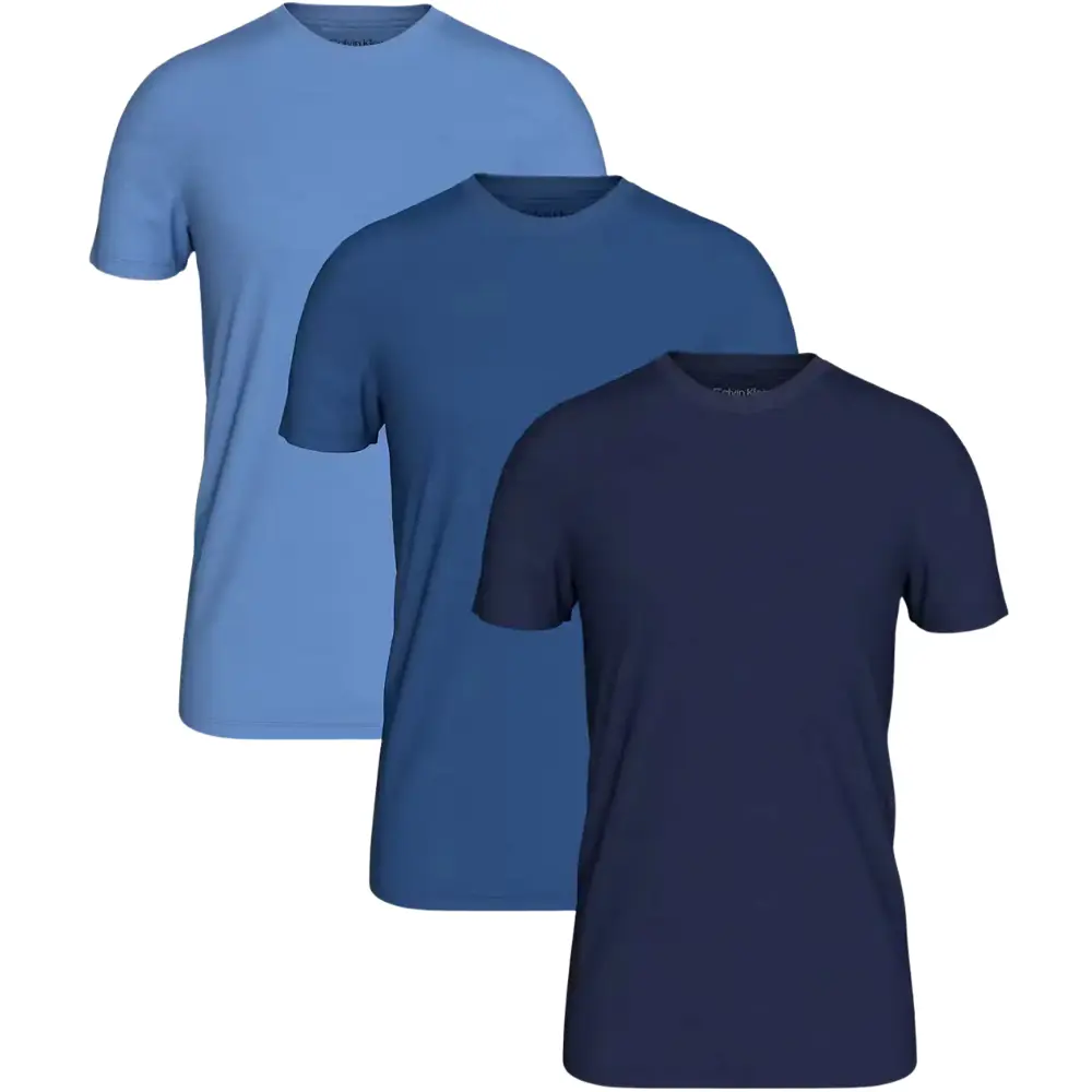 3-Pack Cotton Classics T-Shirts, Blue Combination