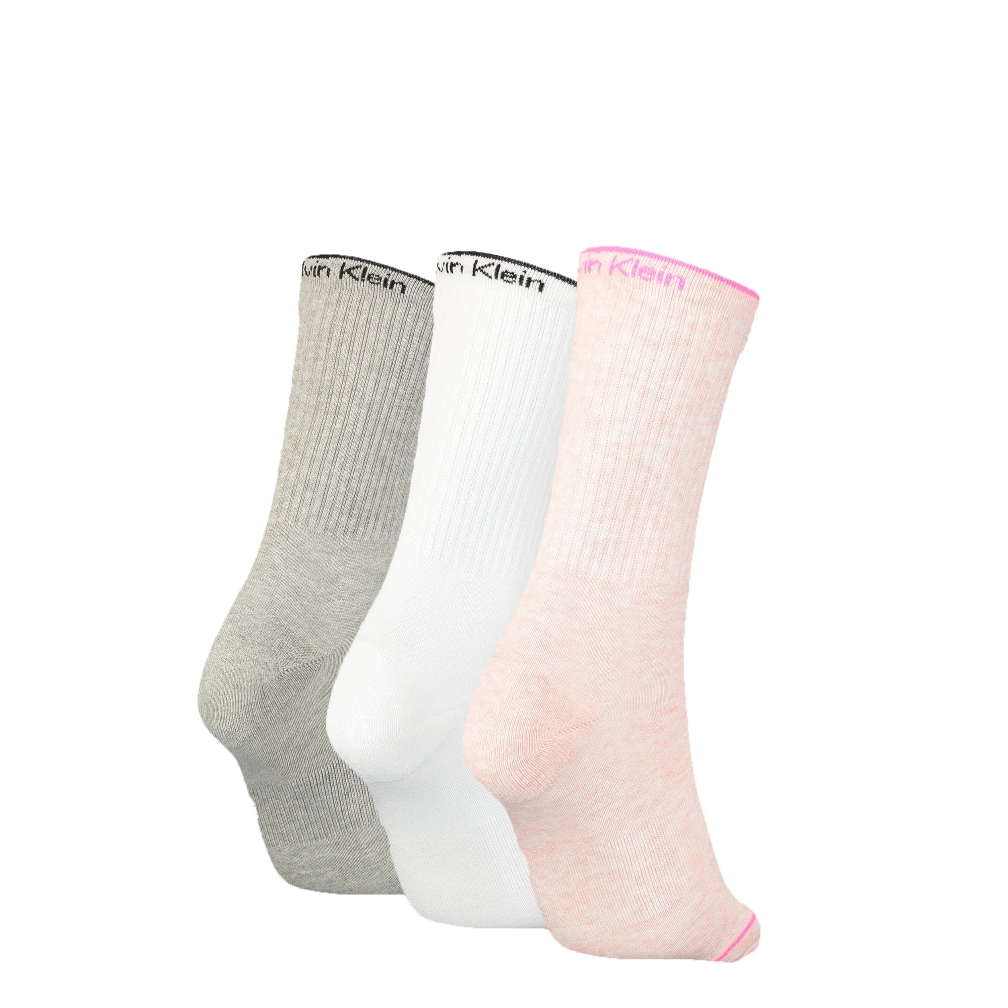 3-Pack Fine Line Women's Sports Socks, Pink Melange Combo - Image 2