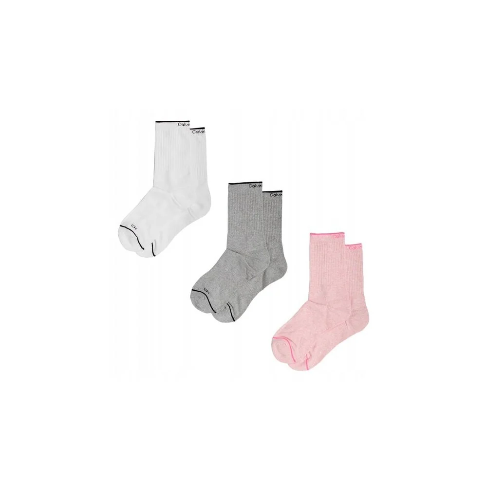 3-Pack Fine Line Women's Sports Socks, Pink Melange Combo - Image 4