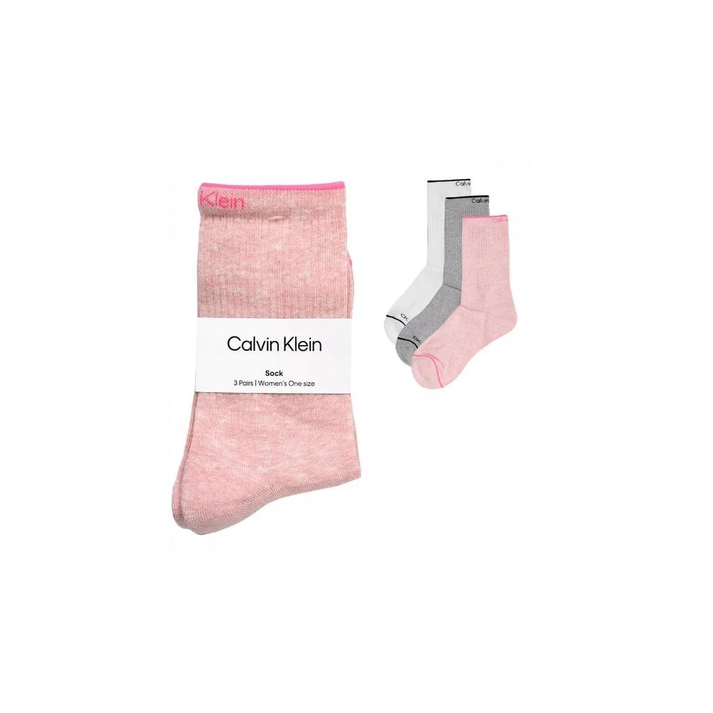 3-Pack Fine Line Women's Sports Socks, Pink Melange Combo - Image 5