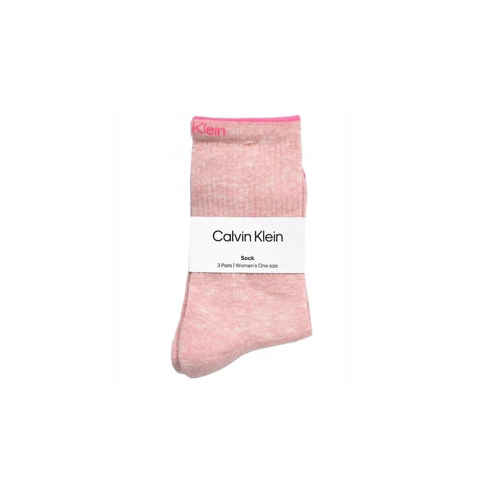 3-Pack Fine Line Women's Sports Socks, Pink Melange Combo - Image 6