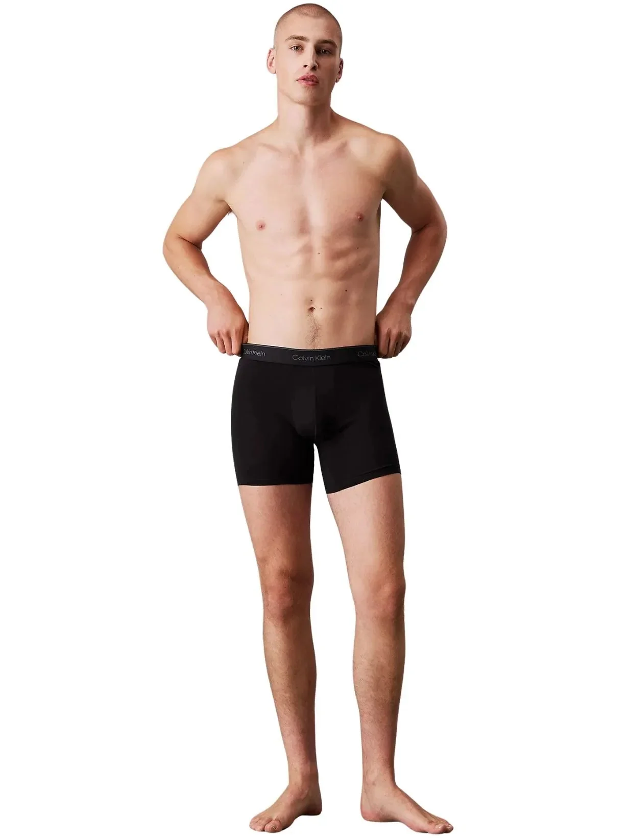 3-Pack Icon Cotton Stretch Boxer Briefs, Black/Glacier/Bluebell - Image 5