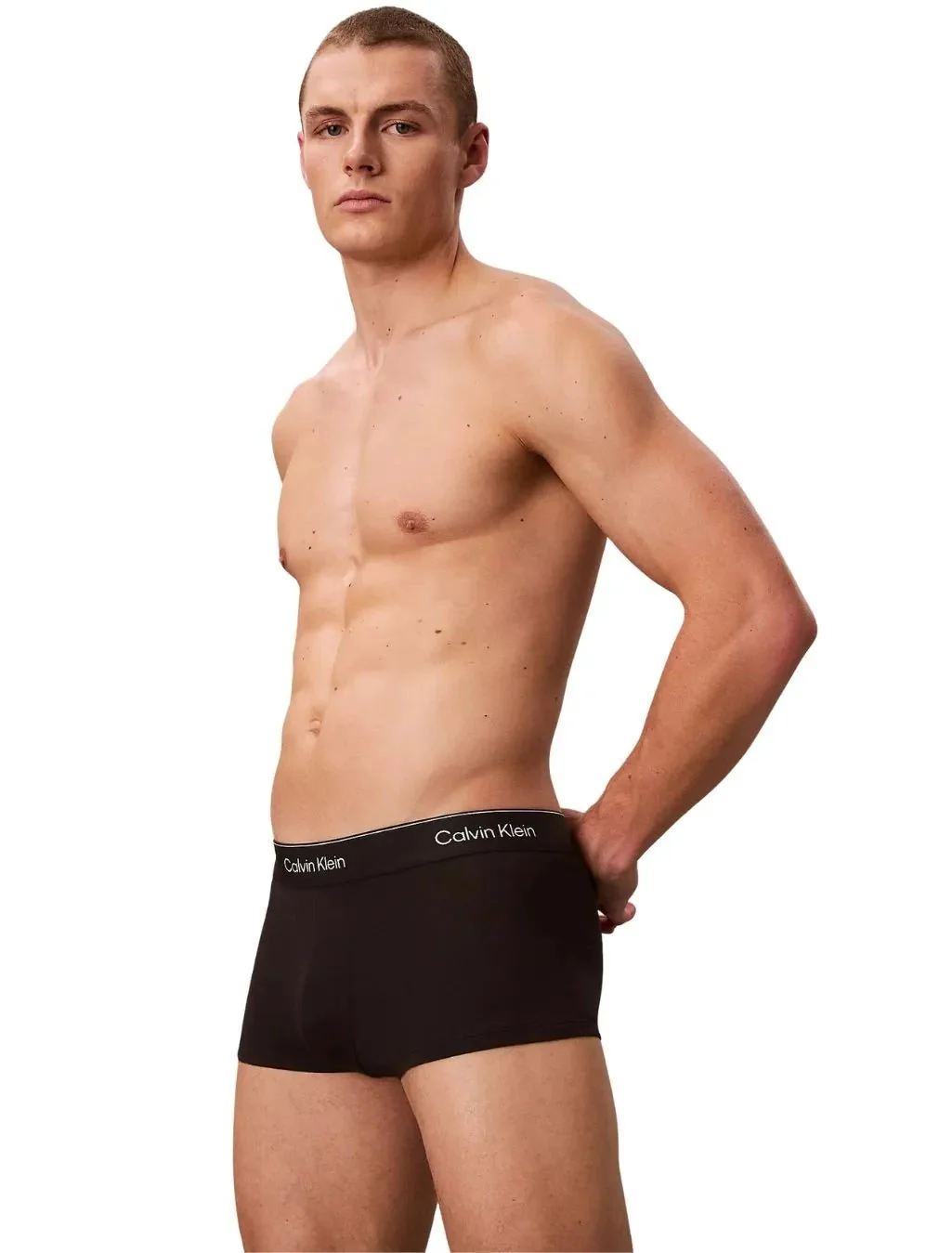 3-Pack Icon Cotton Stretch Low-Rise Boxer Trunks, Black / Adrenaline Rush / Sleet - Image 5