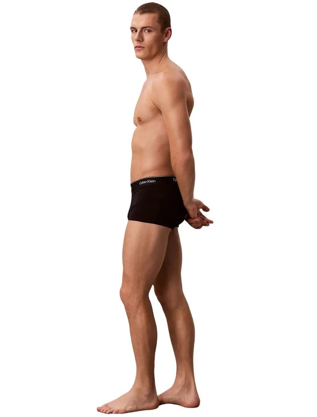 3-Pack Icon Cotton Stretch Low-Rise Boxer Trunks, Black / Adrenaline Rush / Sleet - Image 7