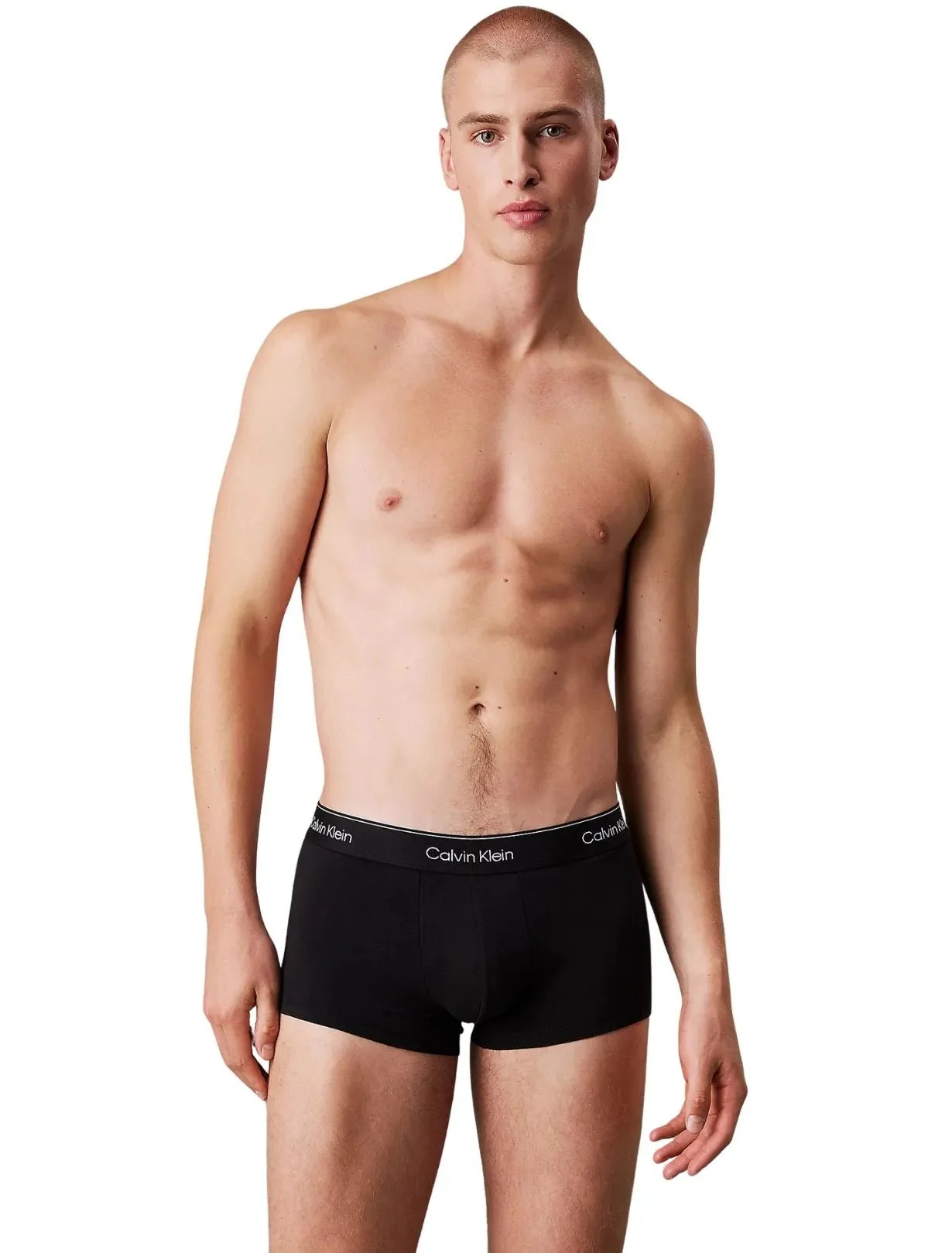 3-Pack Icon Cotton Stretch Low-Rise Boxer Trunks, Black/Glacier/Bluebell - Image 2
