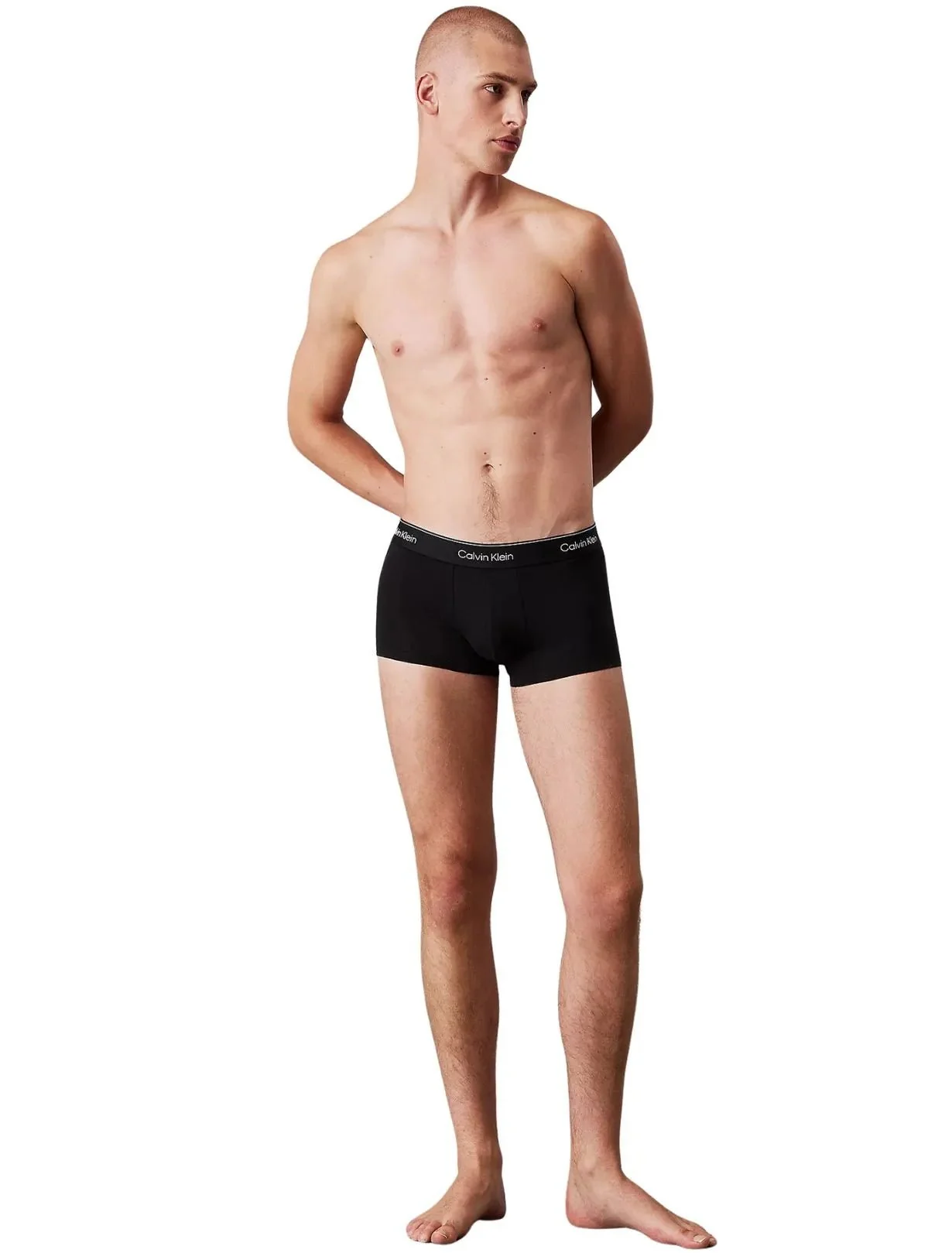 3-Pack Icon Cotton Stretch Low-Rise Boxer Trunks, Black/Glacier/Bluebell - Image 5