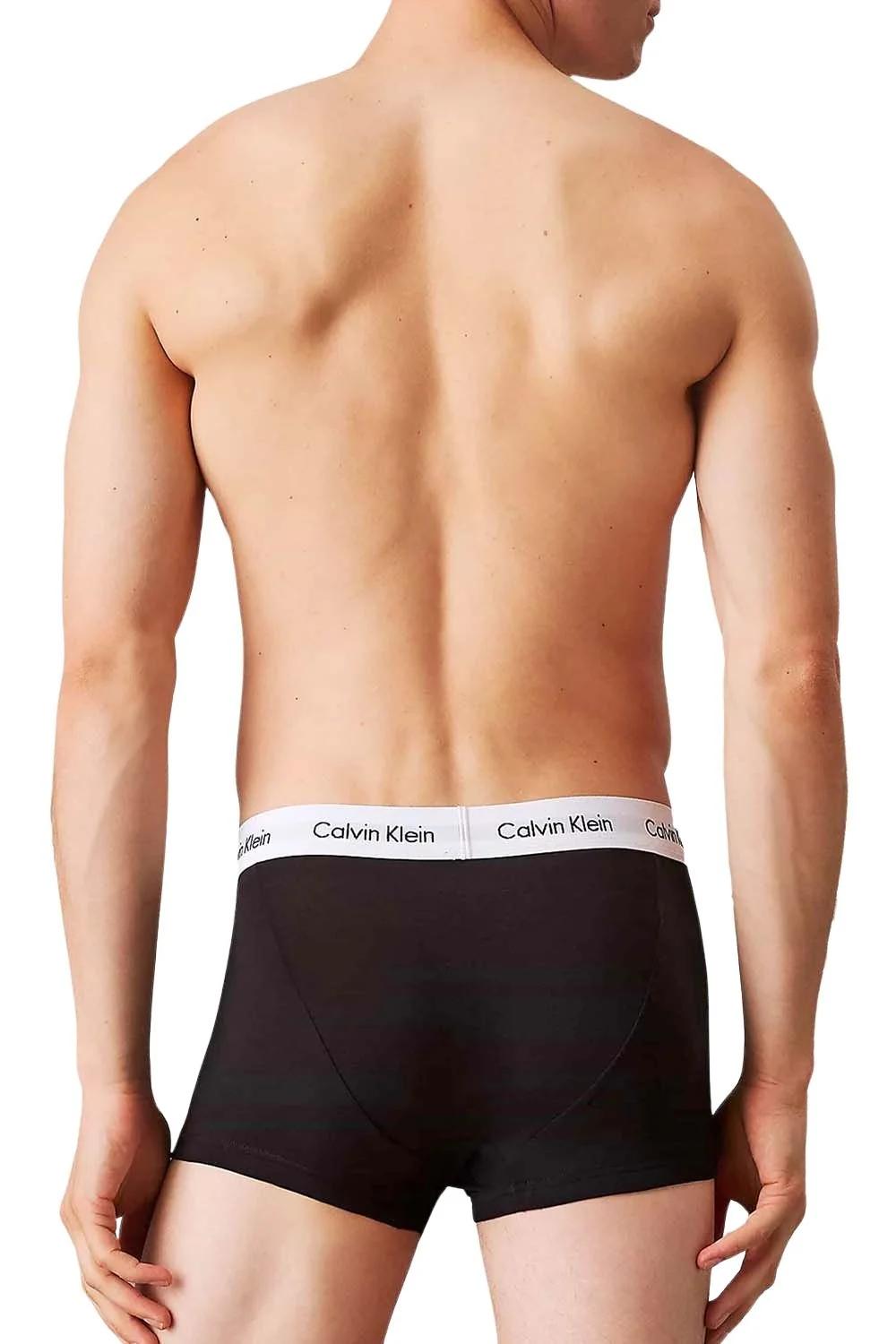 3-Pack Icon Cotton Stretch Low-Rise Boxer Trunks, Black/white - Image 4