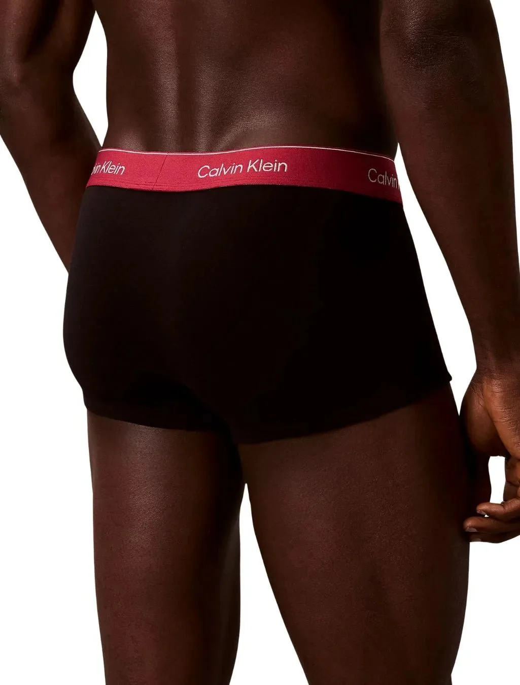 3-Pack Icon Cotton Stretch Low-Rise Boxer Trunks, Black with fall berry and frozen - Image 2