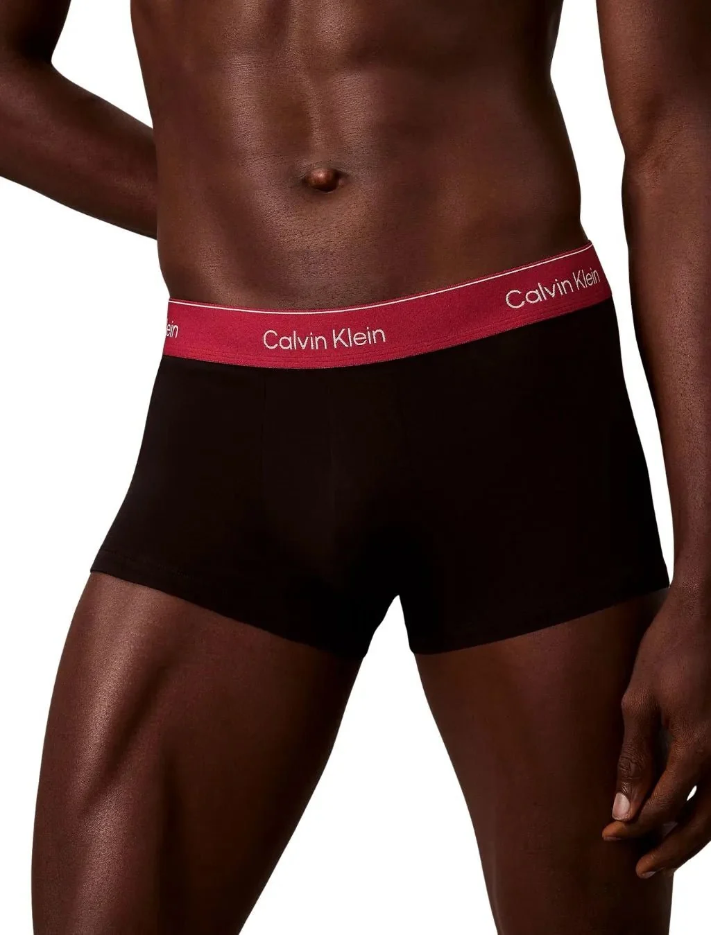 3-Pack Icon Cotton Stretch Low-Rise Boxer Trunks, Black with fall berry and frozen - Image 3