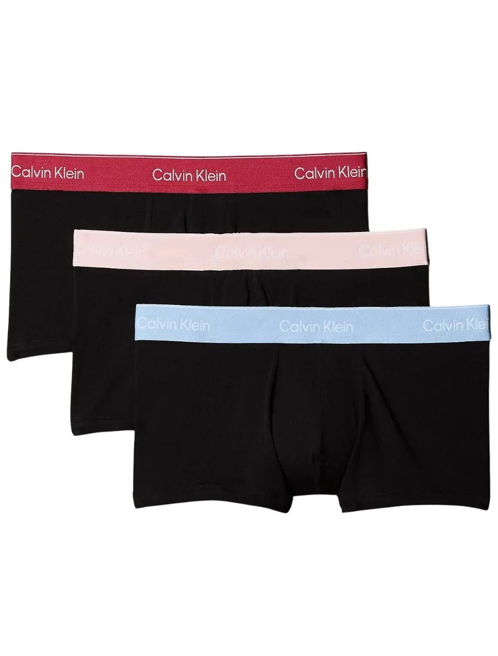 3-Pack Icon Cotton Stretch Low-Rise Boxer Trunks, Black with fall berry and frozen - Image 4