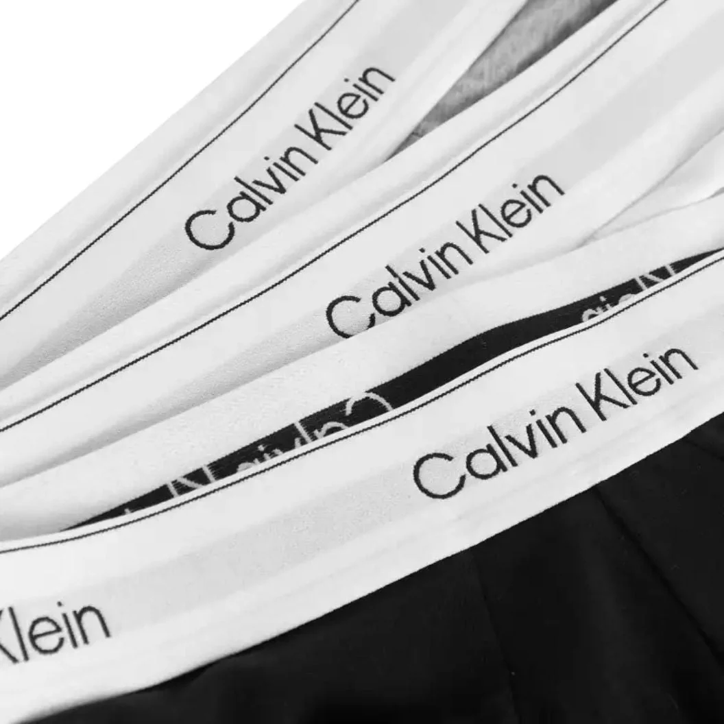 3-Pack Icon Cotton Stretch Men's Briefs, Black/White/Grey - Image 6