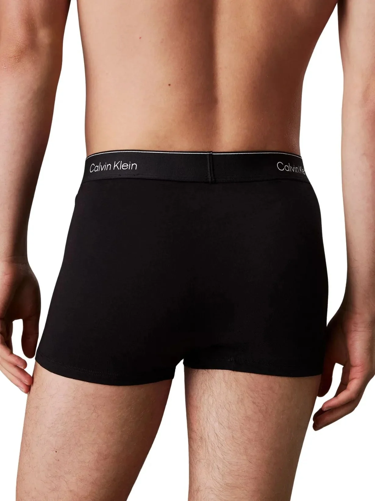 3-Pack Icon Cotton Stretch 'Relaxed Dart' Boxer Trunks, All Black - Image 3