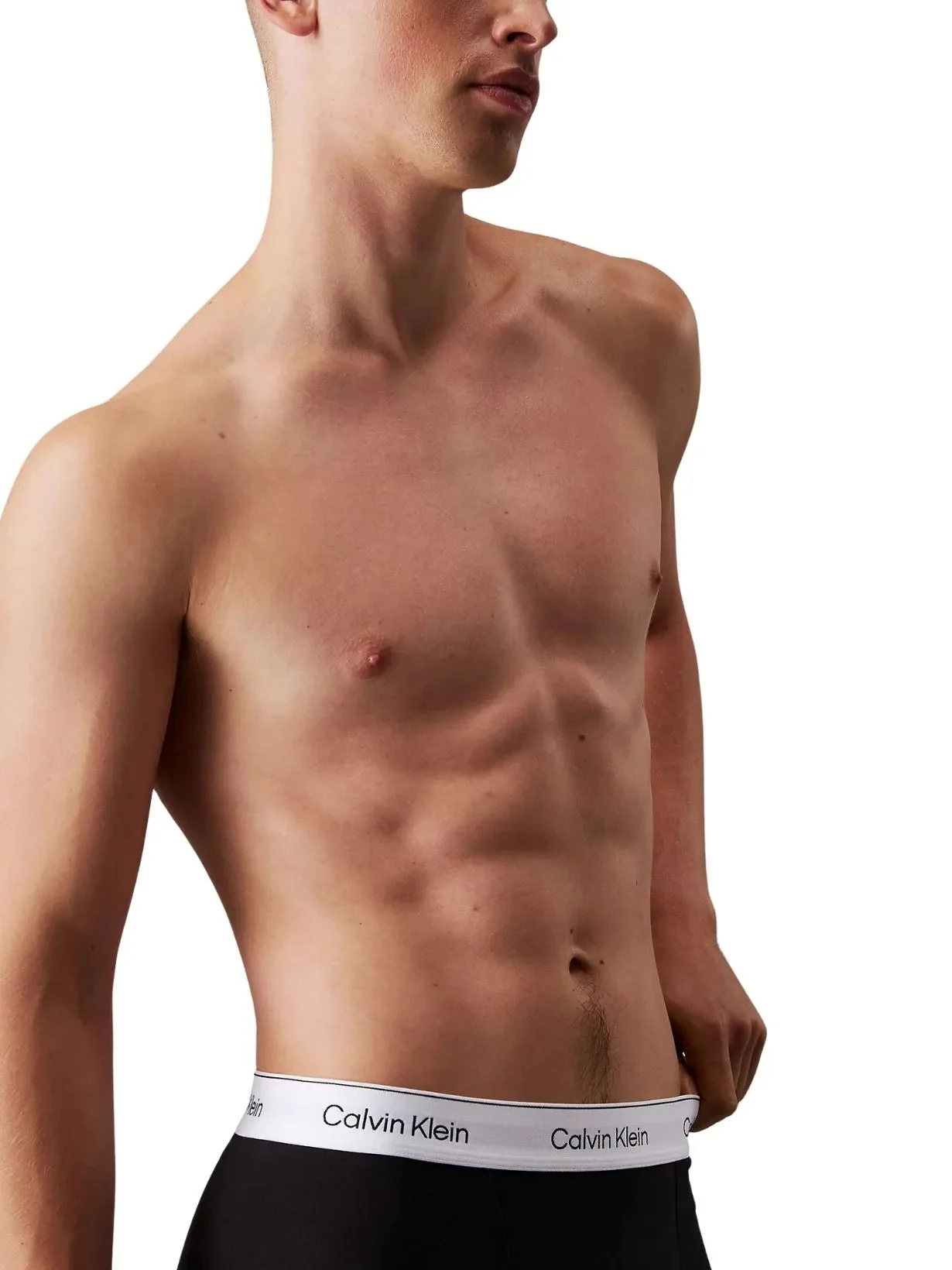 3-Pack Icon Cotton Stretch 'Relaxed Dart' Boxer Trunks, Black/Glacier/Bluebell - Image 2
