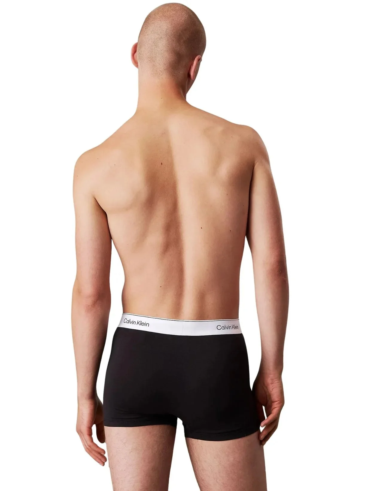 3-Pack Icon Cotton Stretch 'Relaxed Dart' Boxer Trunks, Black/Glacier/Bluebell - Image 4