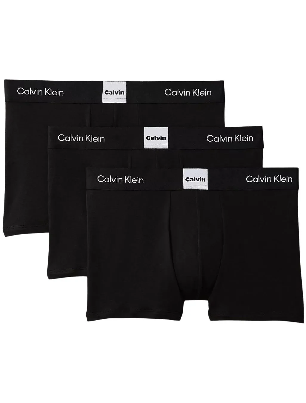 3-Pack Icon Logo Graphic Boxer Trunks, Black