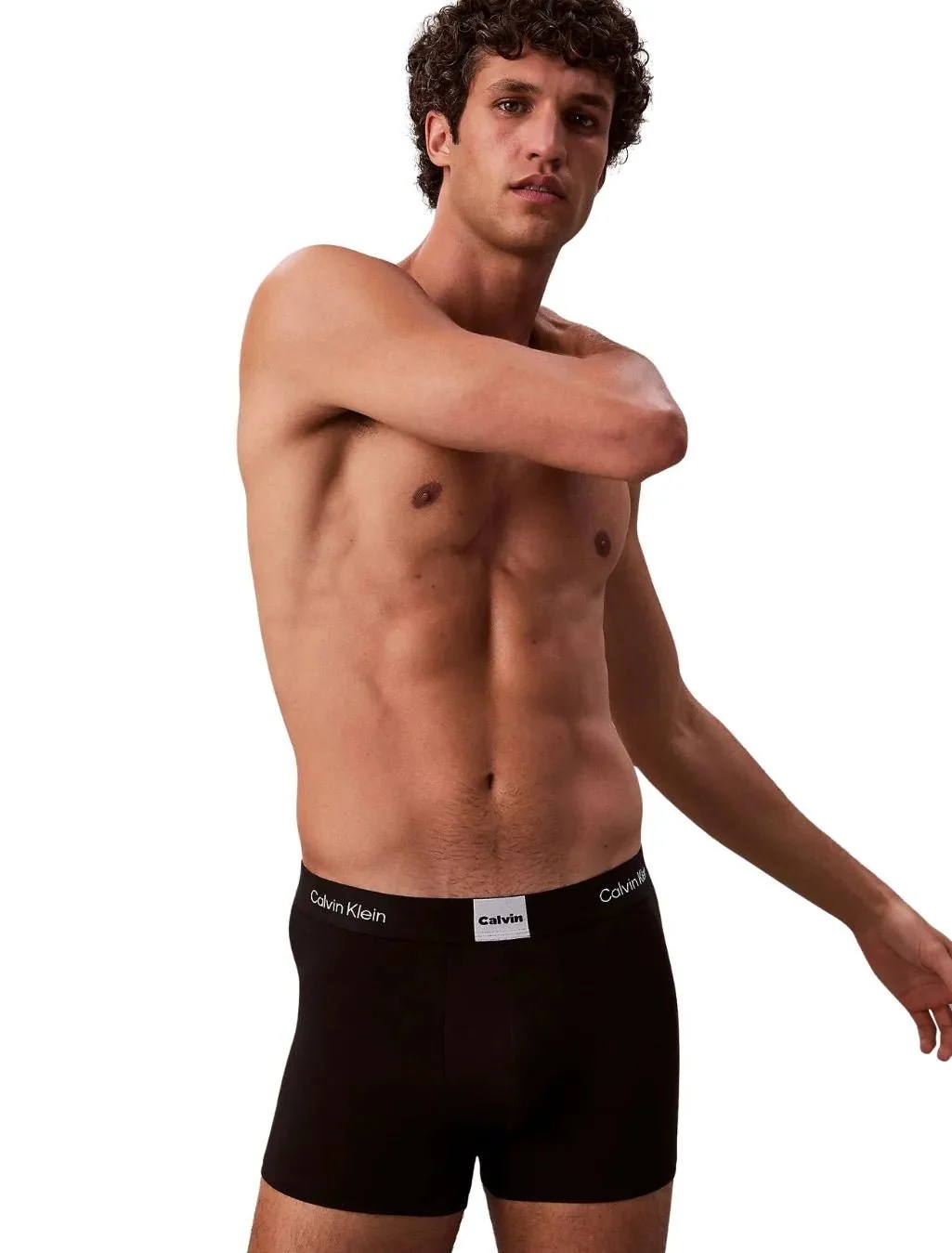 3-Pack Icon Logo Graphic Boxer Trunks, Black - Image 5