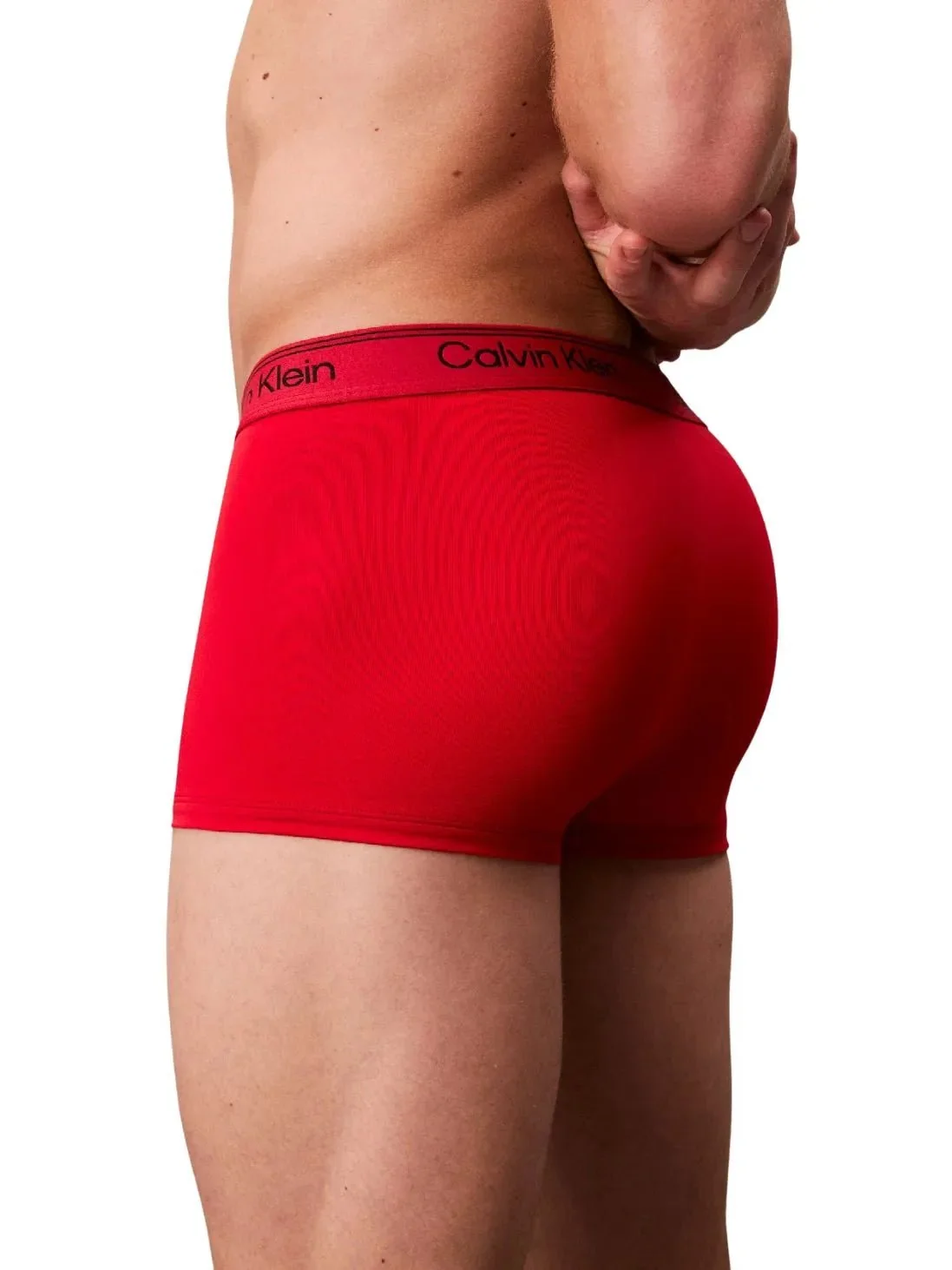 3-Pack Icon Microfibre Stretch Low-Rise Boxer Trunks, Black / Sleet / Adrenaline Rush - Image 3