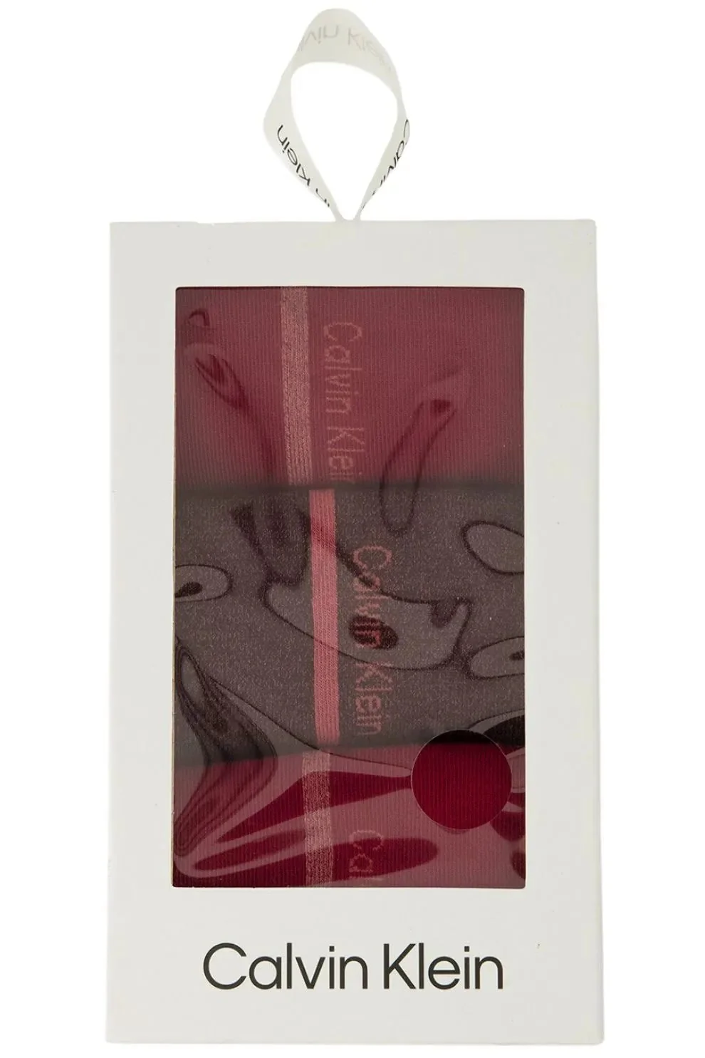 3-Pack Lurex Stripe Women's Socks Gift Box, Berry Red