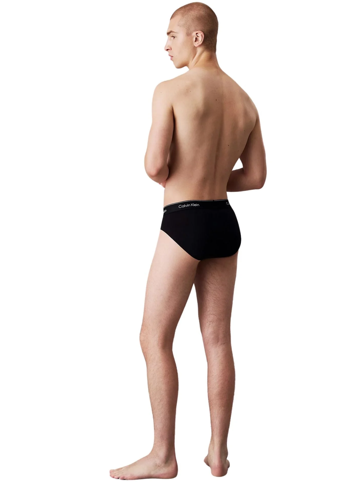 3-Pack Modern Cotton Hip Briefs, All Black - Image 4