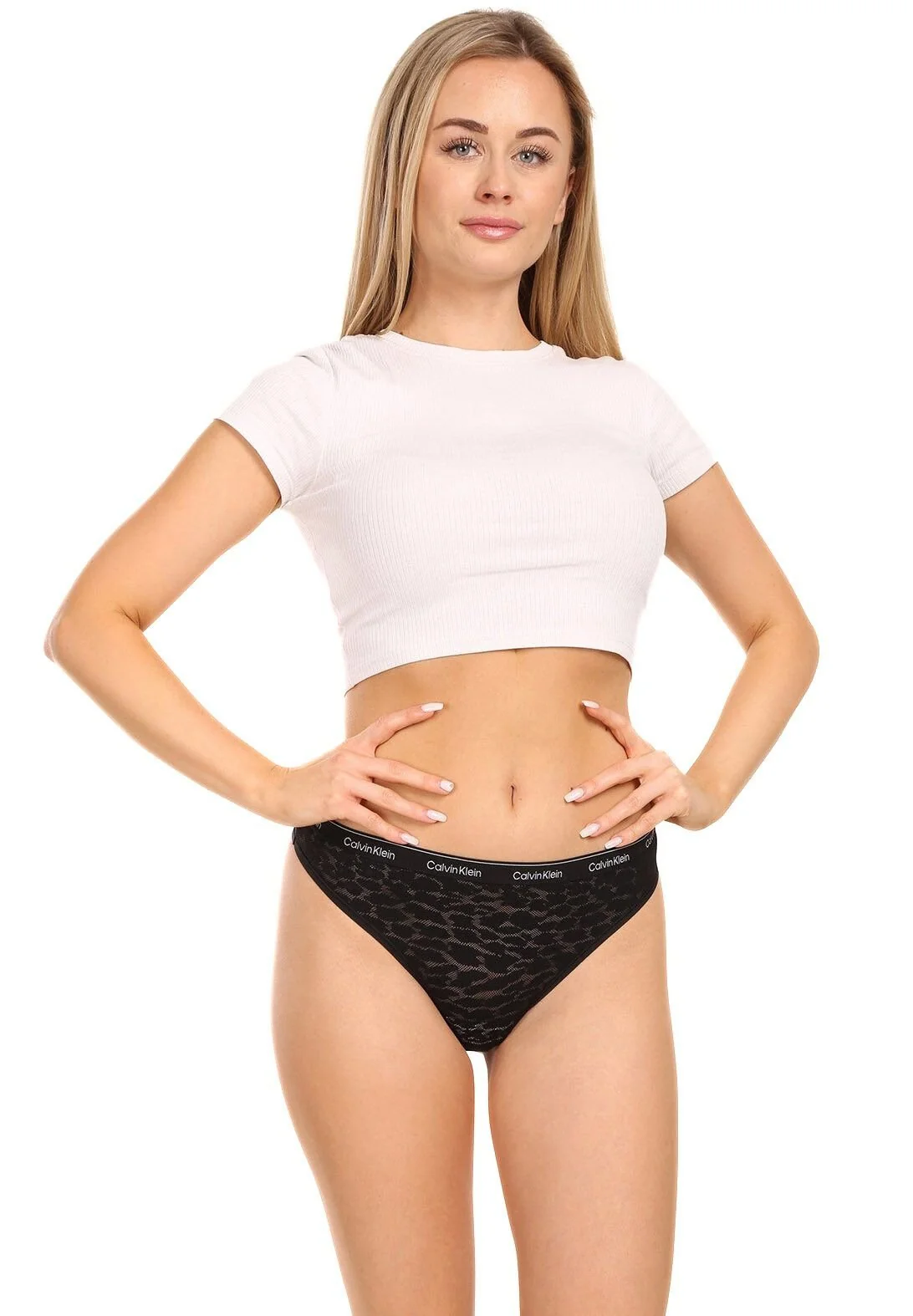 3-Pack Modern Lace Brazilian Briefs, Black - Image 4