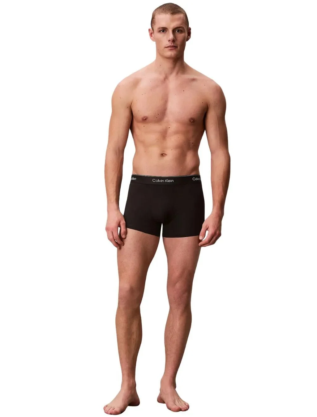 5-Pack Icon Cotton Stretch Boxer Trunks, All Black - Image 4