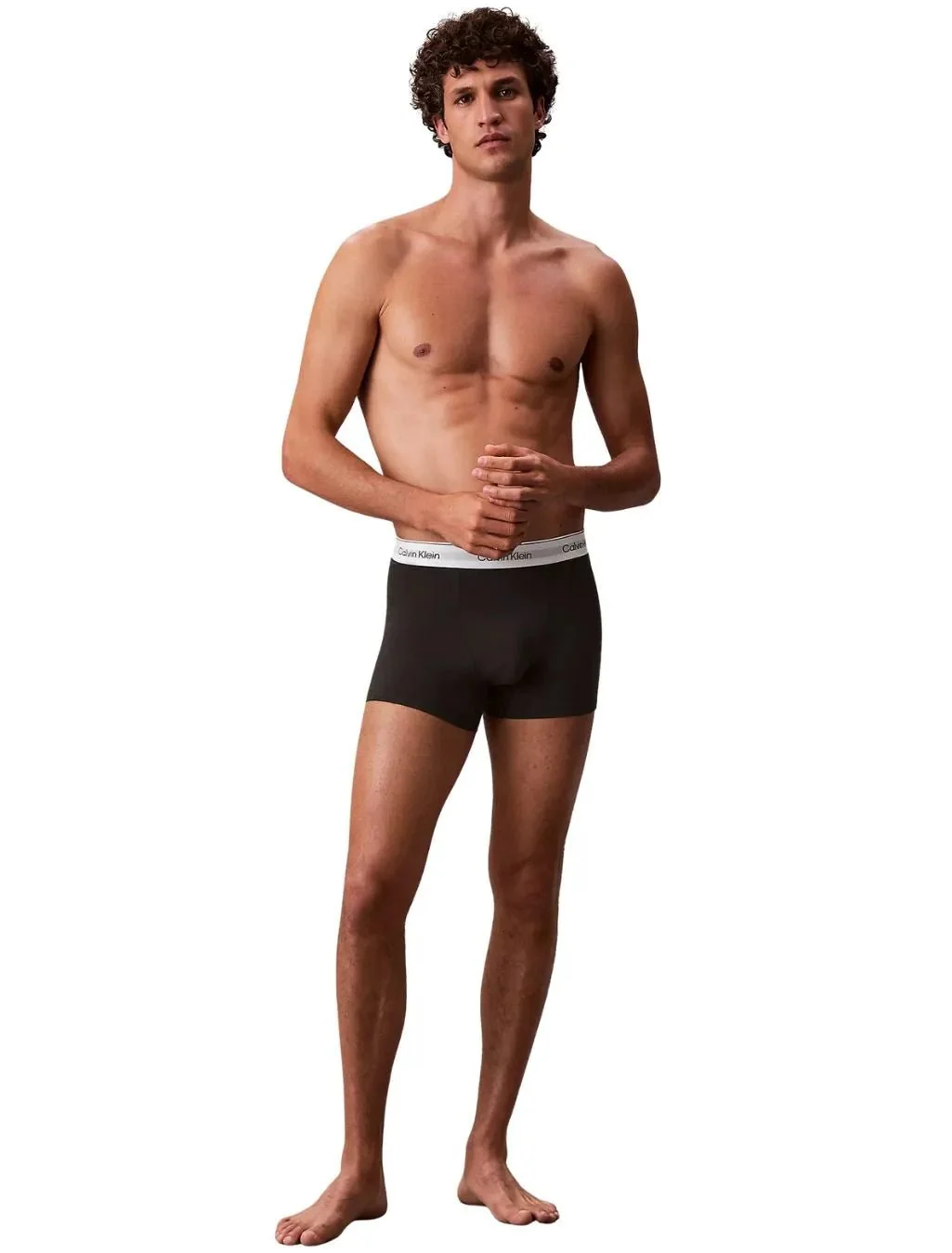 5-Pack Icon Cotton Stretch 'Relaxed Dart' Boxer Trunks, Black/white - Image 7