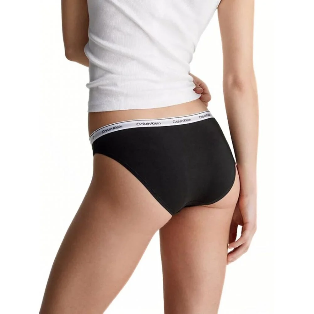 Modern Logo Bikini Brief, Black - Image 2