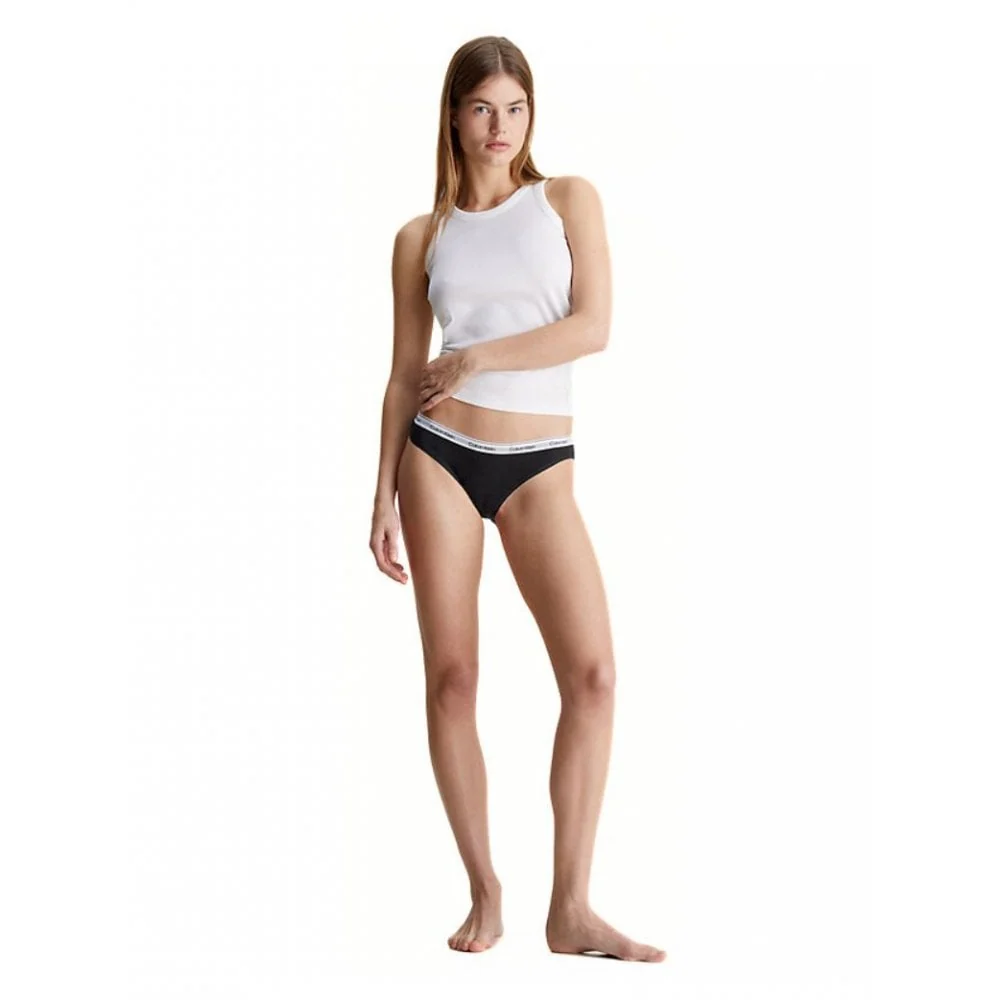 Modern Logo Bikini Brief, Black - Image 3