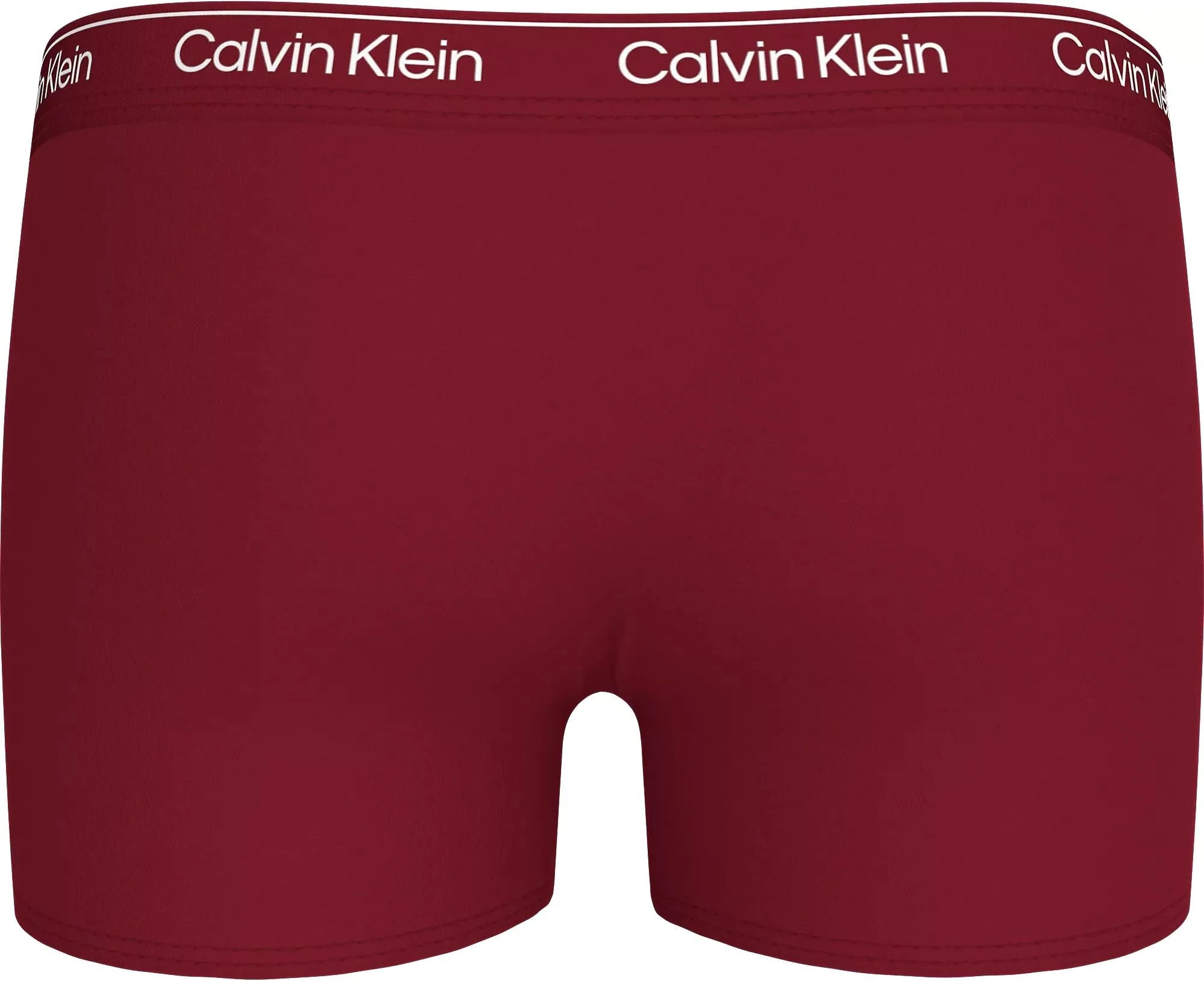 Boys 2-Pack Modern Cotton Boxer Trunks, Burgundy/Black - Image 3