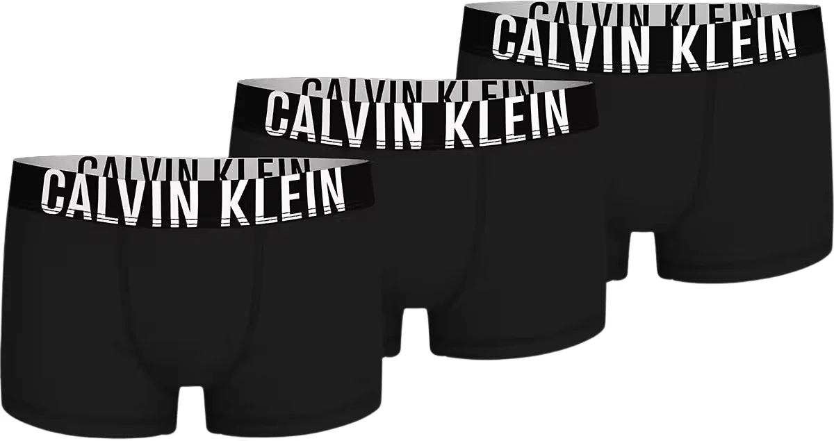 Boys 3-Pack Intense Power Boxer Trunks, Black
