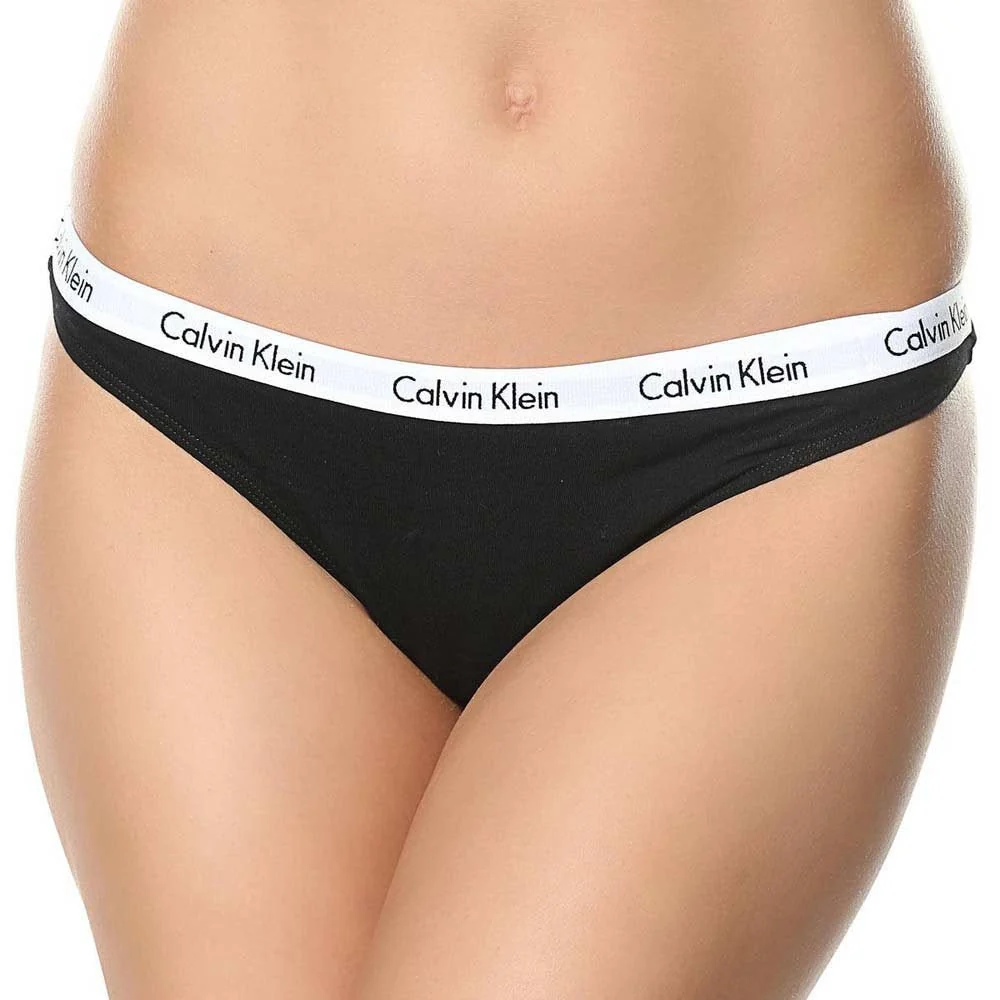 Carousel 3-Pack Thong, Black/White/Black - Image 2
