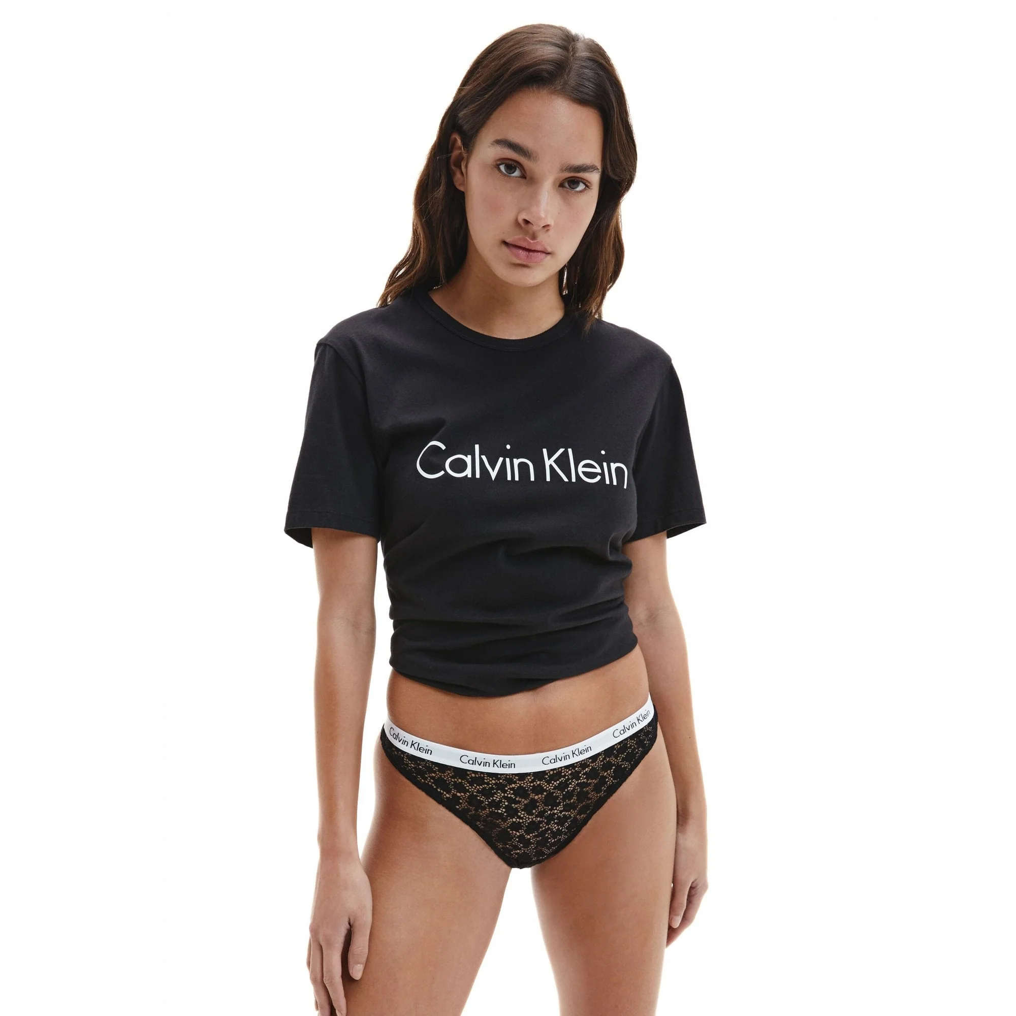 Carousel Lace Brazilian Brief, Black - Image 3