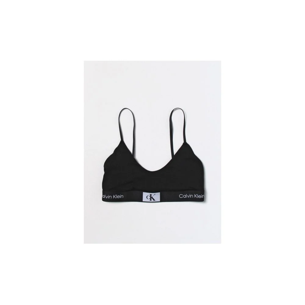 CK 1996 Unlined String Bralette, Black - Image 10