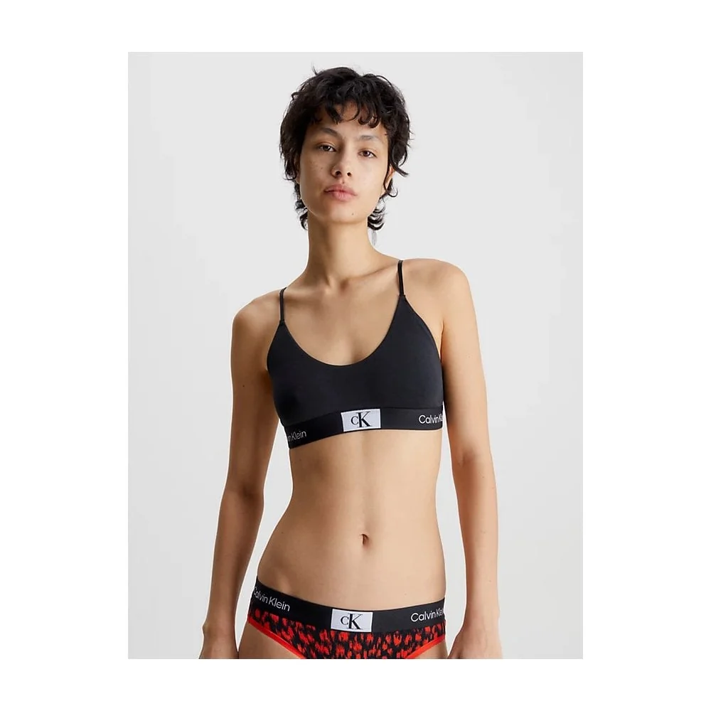 CK 1996 Unlined String Bralette, Black - Image 3