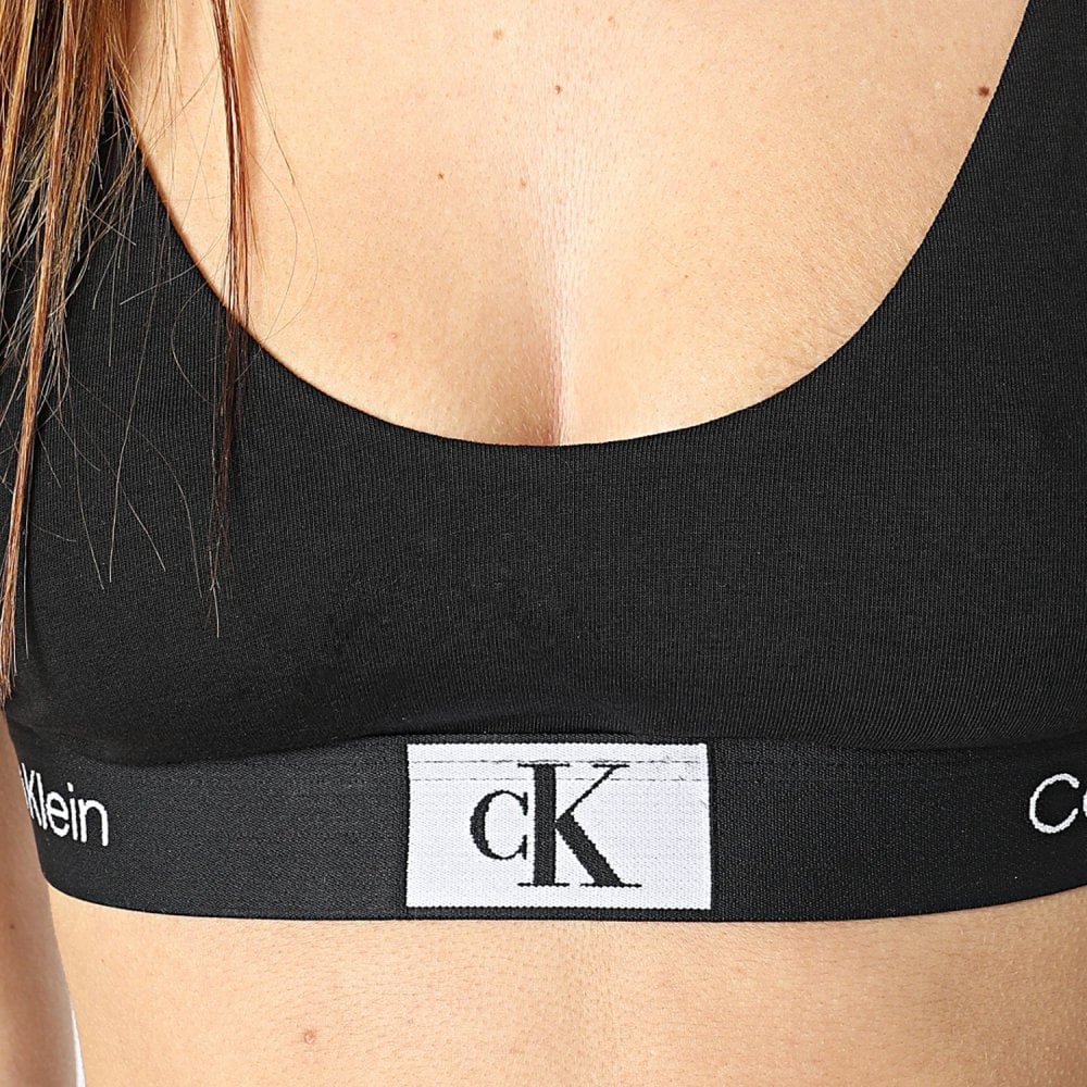 CK 1996 Unlined String Bralette, Black - Image 4